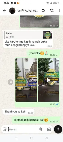 Testimonial Papan Bunga Pernikahan blitar