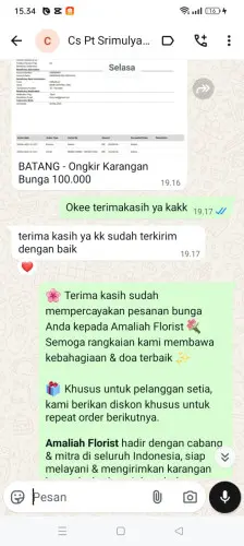 Testimonial Papan Bunga blitar